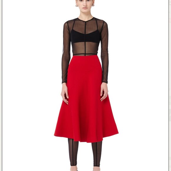 Rare ANN DEMEULEMEESTER Longline Black La Fille d'O Bralette Top  IT38 - Picture 3 of 6